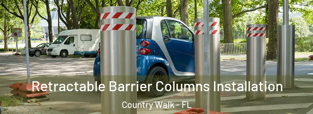  Retractable Barrier Columns Installation Country Walk - FL